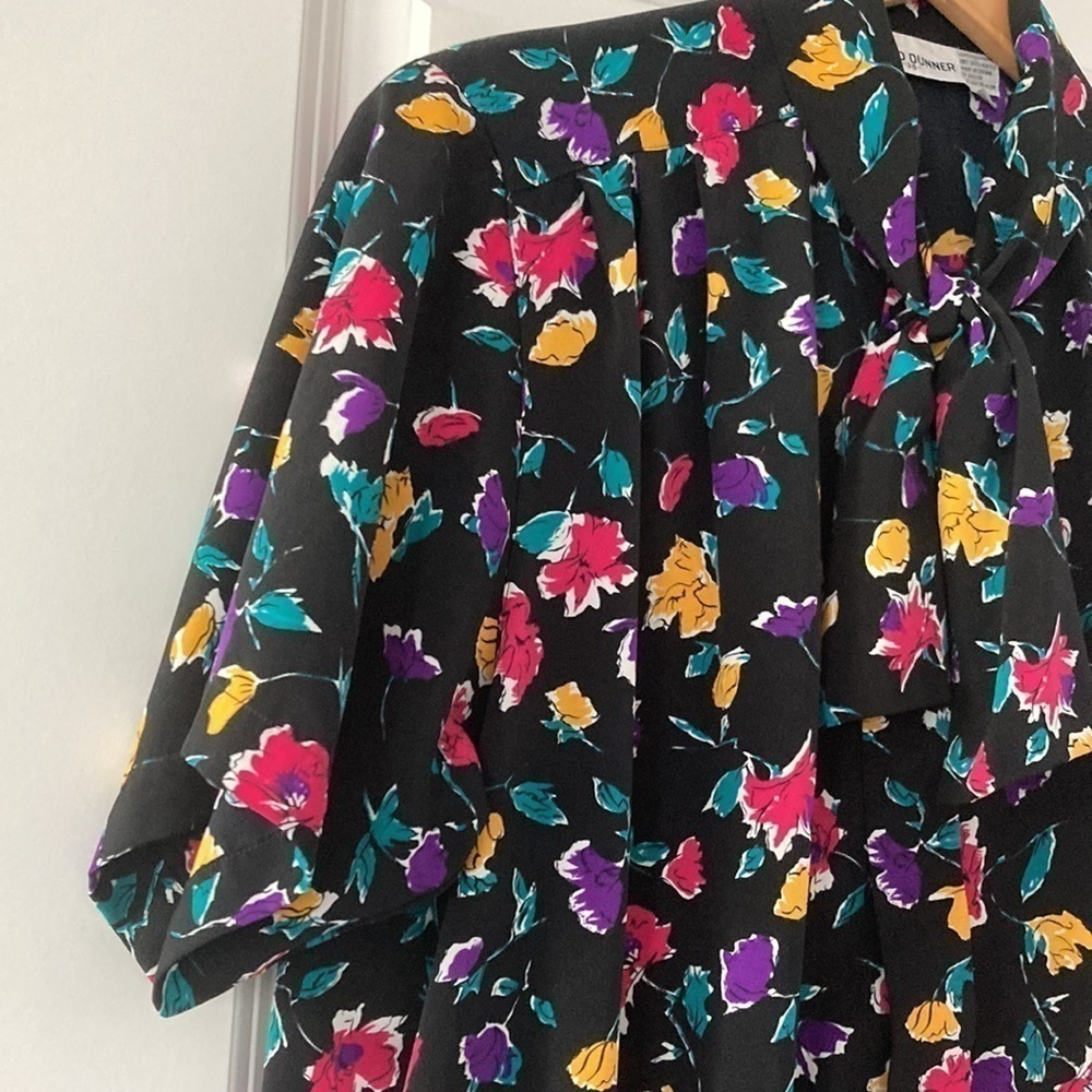 Alfred Dunner blouse 18 floral grandmacore - Picture 5 of 11